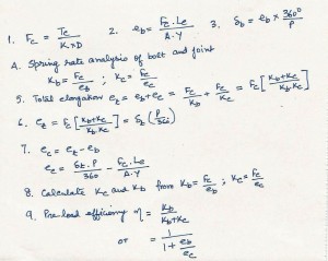 Bolted Joint Efficiency Calculation