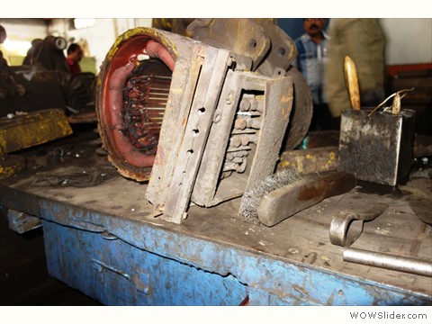 Condition of AC coach alternator on opening