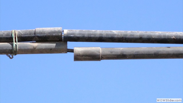 Metallic conduict get displaced and cable takes the load of conduict