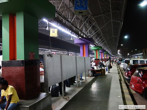 Night view of a Railway Station