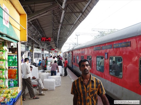 Rajdhani Train at Platform