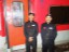 Catering Staff in front of a Rajdhani Coach