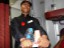 Smile of a catering staff